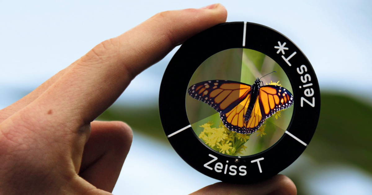 Ảnh mô hình minh hoạ lớp phủ Zeiss T*