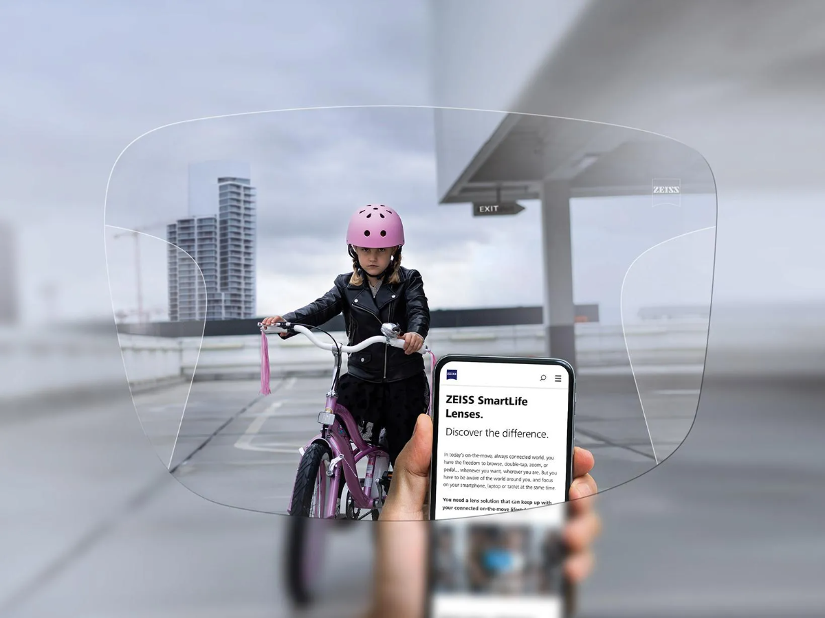 Ảnh minh hoạ tầm nhìn rõ hơn qua tròng kính Zeiss SmartLife
