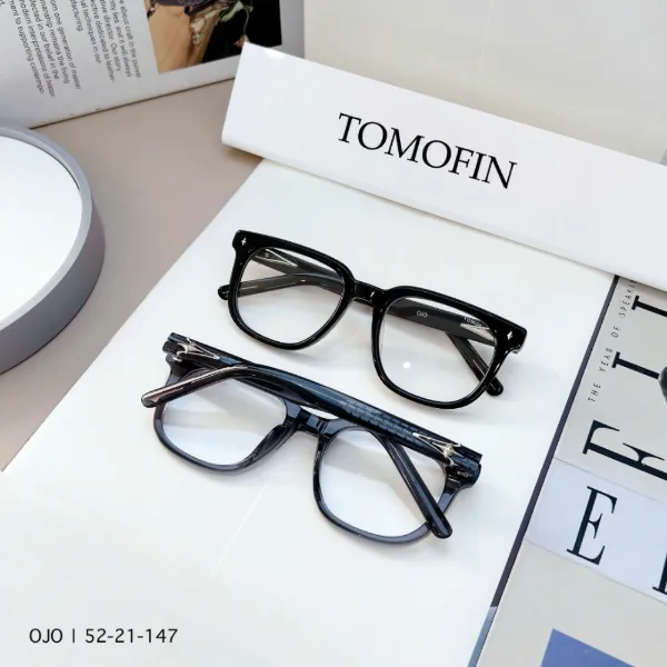 Gọng kính acetate TOMOFIN OJO dáng vuông, các màu đang có tại cửa hàng